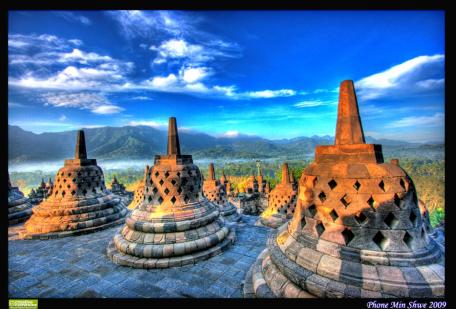 Borobudur-View-From-Top